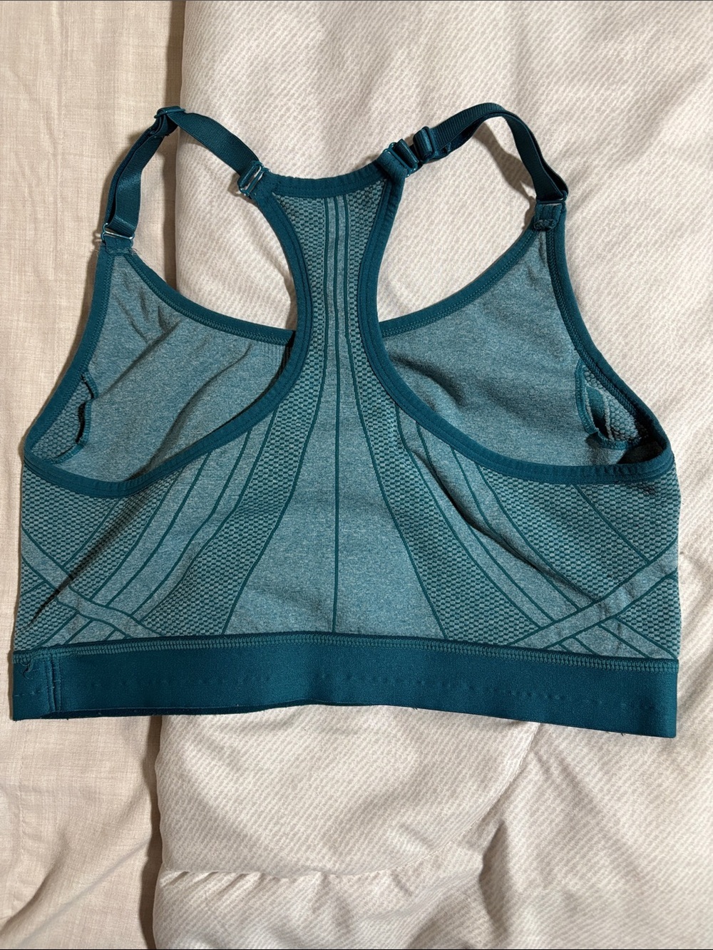Athletic Works Teal Racerback Sports Bra - Picture 2 of 3